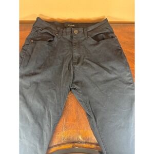 Fried Denim‎ Mens Black Slim Straight Moto Stitch Stretch Pants 38x32